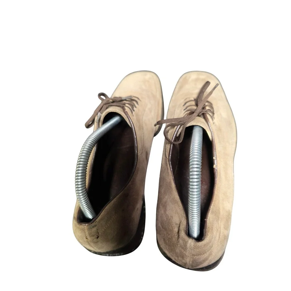 Salvatore Ferragamo Mens Tan Suede Lace Up‎ Oxford Shoes UH35404 Size 7 EE Italy